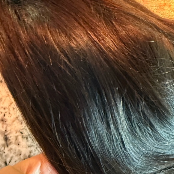 Real human hair  Brown Wig with Black Strap - Picture 2 of 5